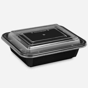 300ML RECTANGLE CONTAINER WITH DOME LID (RE-12)