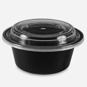 300ML ROUND CONTAINER WITH DOME LID (RO-12)
