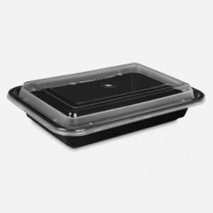 450ML RECTANGLE CONTAINER WITH DOME LID (RE-16)