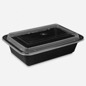 700ML RECTANGLE CONTAINER WITH DOME LID (RE-24)