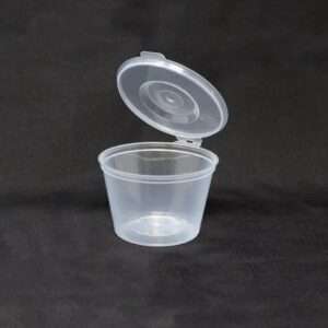 4oz ROUND HINGED CONTAINER