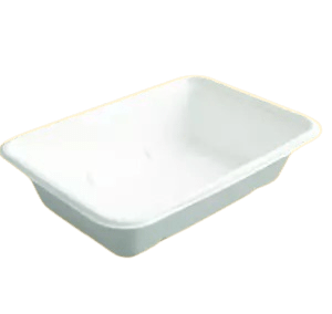 500ML RECTANGLE CONTAINER BIO (WHITE)