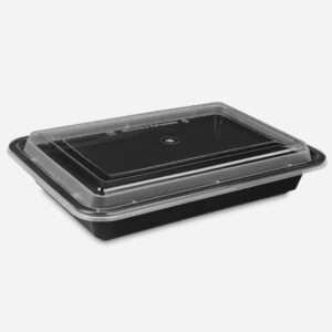 800ML RECTANGLE CONTAINER WITH DOME LID (RE-28)