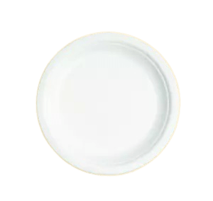 6" ROUND BIO PLATE (WHITE)
