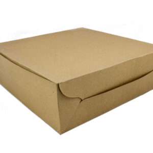CAKE BOX BROWN (9 x 9 x 3)