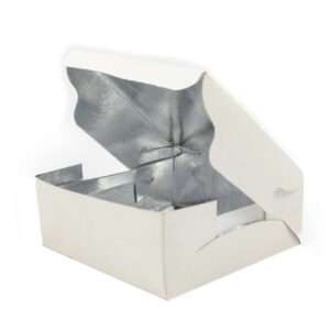 CAKE BOX WITH SILVER LAMINATION