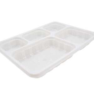 5 COMPARTMENT MEAL TRAY-SEALABLE