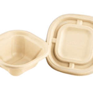 750ML RIPPLE CONTAINER350ML BIO CONTAINER WITH LID (NATURAL)